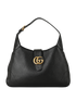 Aphrodite Medium Hobo, &pound;1,050, Handbags, Black, Leather, Front view